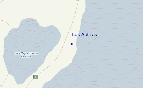 mappa di localizzazione di Las Achiras