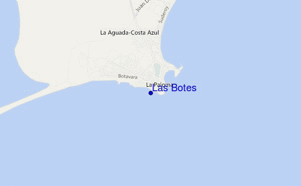 mappa di localizzazione di Las Botes