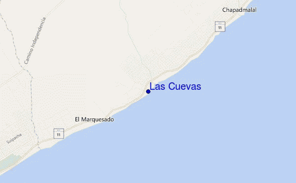 mappa di localizzazione di Las Cuevas