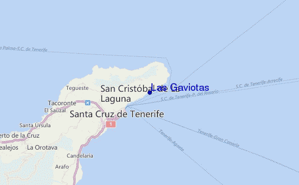 Las Gaviotas Location Map
