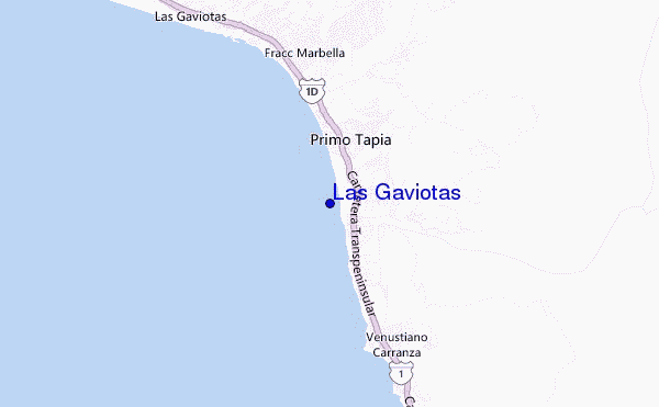 mappa di localizzazione di Las Gaviotas