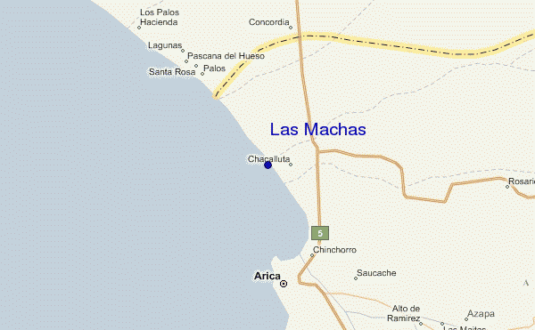 mappa di localizzazione di Las Machas