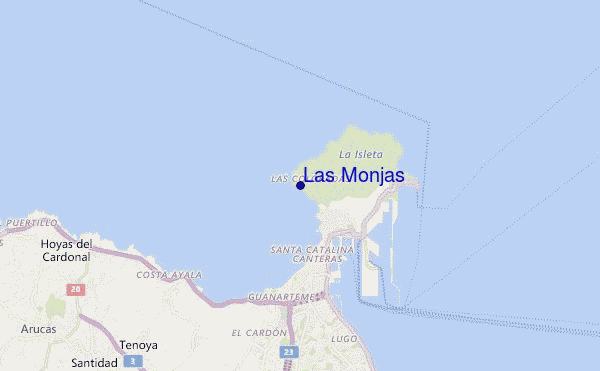 mappa di localizzazione di Las Monjas