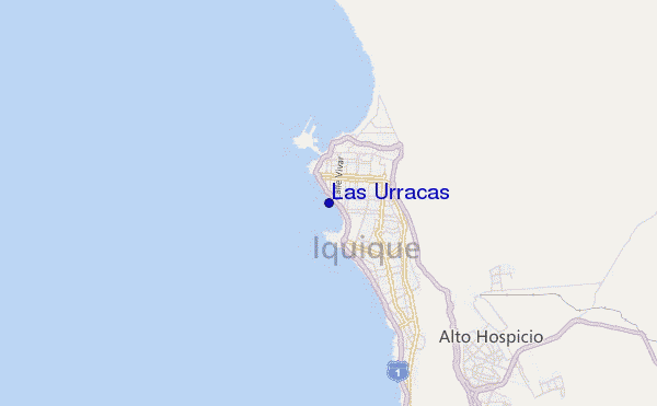 mappa di localizzazione di Las Urracas