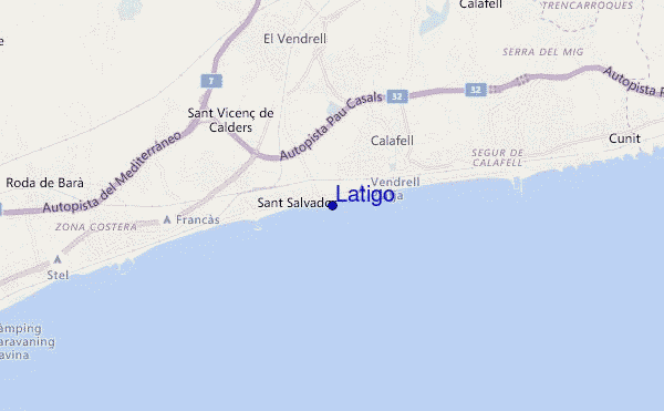mappa di localizzazione di Latigo