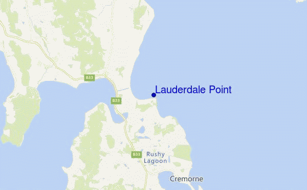 mappa di localizzazione di Lauderdale Point