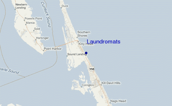 mappa di localizzazione di Laundromats