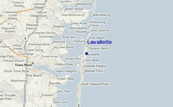 mappa di localizzazione di Lavallette