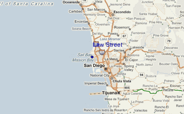 Law Street Location Map