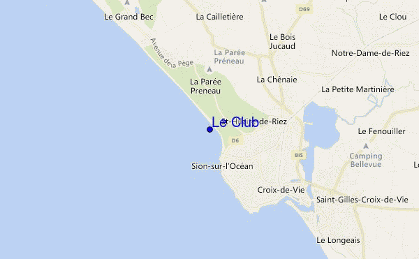 mappa di localizzazione di Le Club
