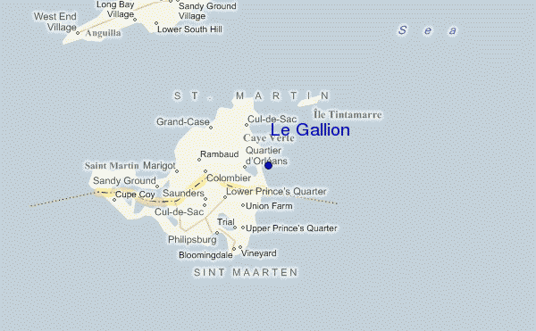 mappa di localizzazione di Le Gallion