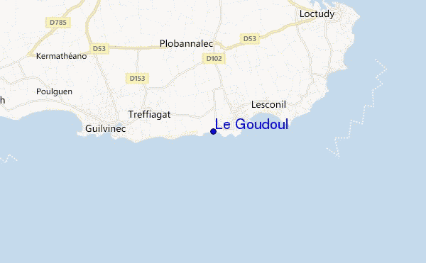 mappa di localizzazione di Le Goudoul