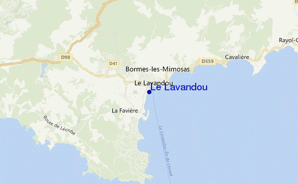 mappa di localizzazione di Le Lavandou
