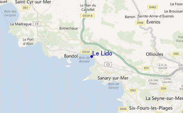 mappa di localizzazione di Le Lido