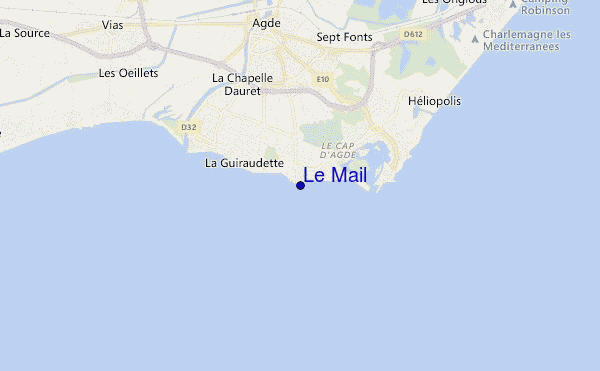 mappa di localizzazione di Le Mail