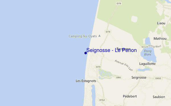 mappa di localizzazione di Seignosse - Le Penon