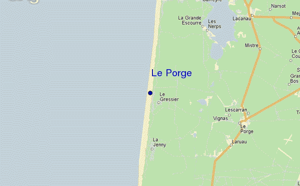 mappa di localizzazione di Le Porge