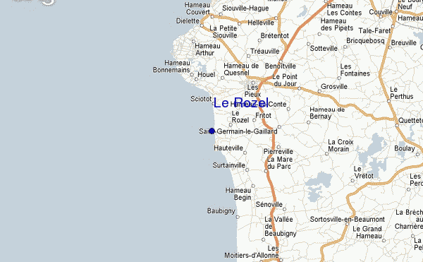 mappa di localizzazione di Le Rozel