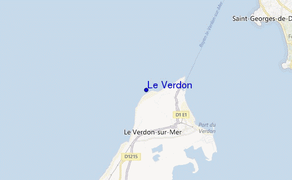 mappa di localizzazione di Le Verdon