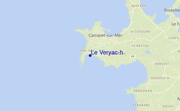 mappa di localizzazione di Le Veryac'h