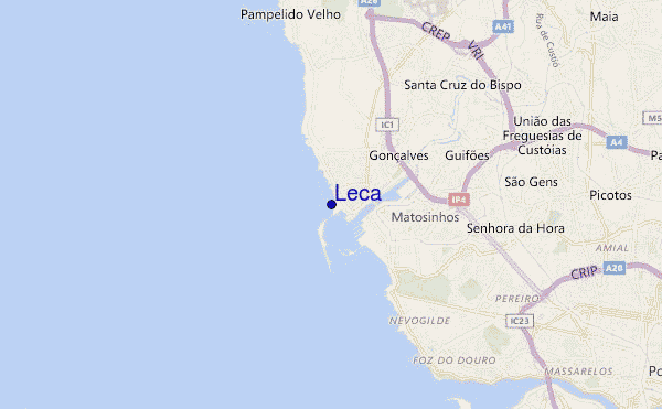 mappa di localizzazione di Leca