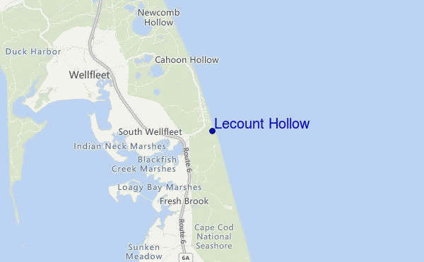 mappa di localizzazione di Lecount Hollow