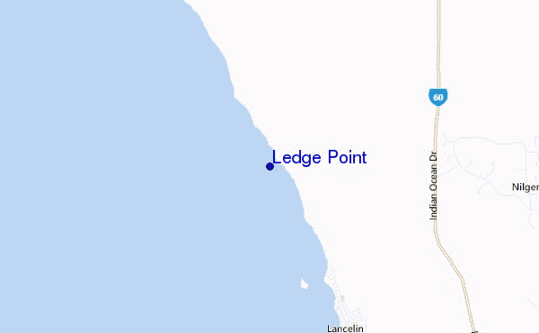 mappa di localizzazione di Ledge Point