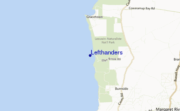 mappa di localizzazione di Lefthanders