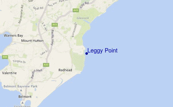 mappa di localizzazione di Leggy Point