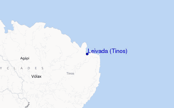 mappa di localizzazione di Leivada (Tinos)