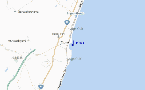mappa di localizzazione di Lena