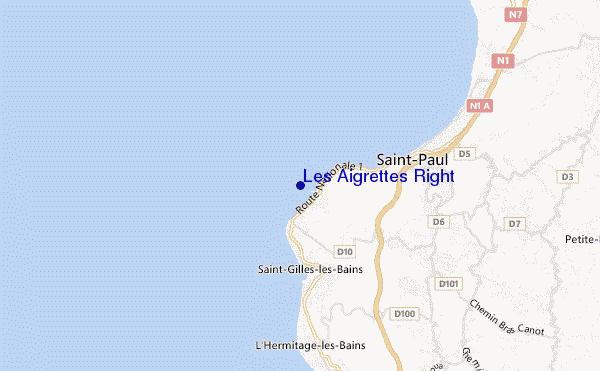 mappa di localizzazione di Les Aigrettes Right