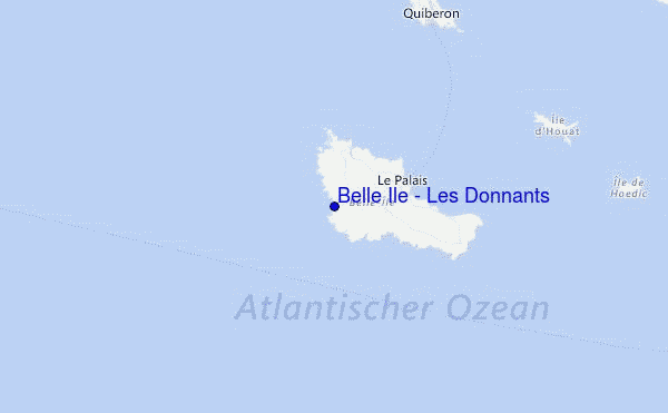 Belle Ile - Les Donnants Location Map