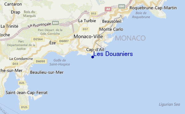 mappa di localizzazione di Les Douaniers