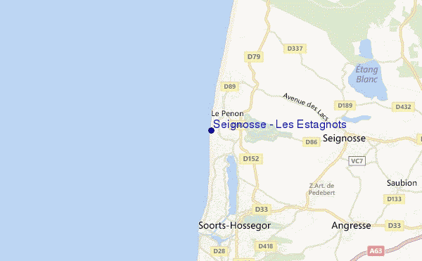 mappa di localizzazione di Seignosse - Les Estagnots