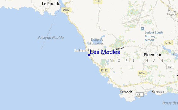 mappa di localizzazione di Les Moules