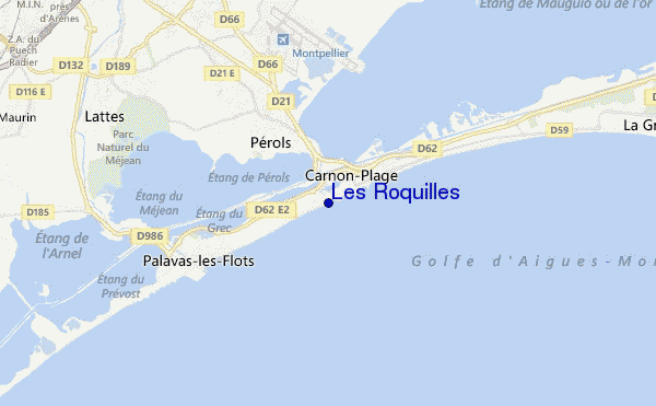 mappa di localizzazione di Les Roquilles