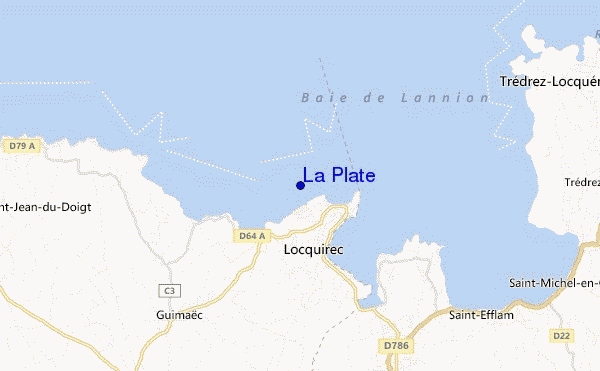 mappa di localizzazione di La Plate