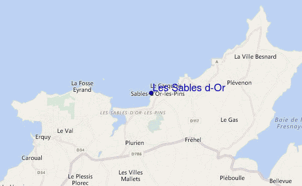 mappa di localizzazione di Les Sables d'Or