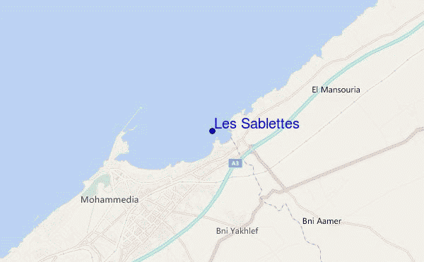 mappa di localizzazione di Les Sablettes