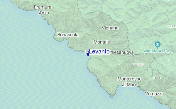 mappa di localizzazione di Levanto