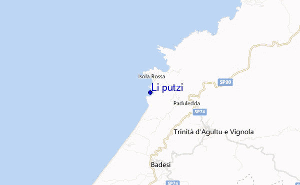 mappa di localizzazione di Li putzi