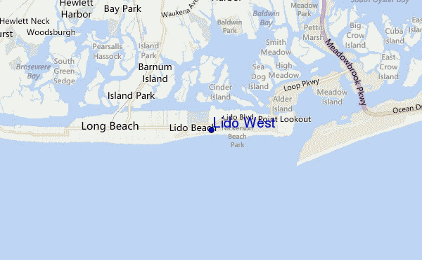 mappa di localizzazione di Lido West