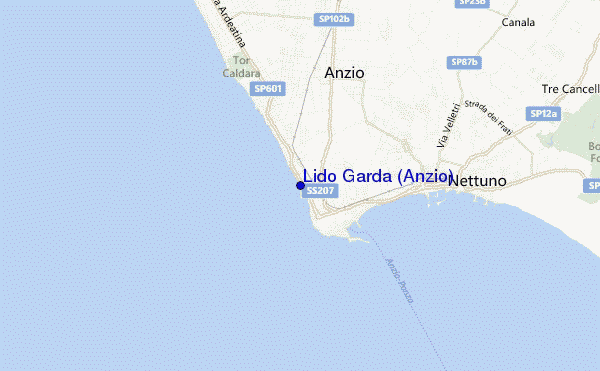 mappa di localizzazione di Lido Garda (Anzio)