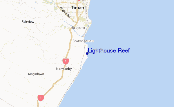 mappa di localizzazione di Lighthouse Reef