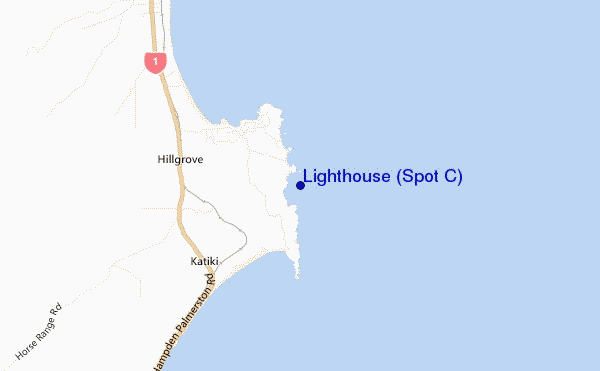 mappa di localizzazione di Lighthouse (Spot C)