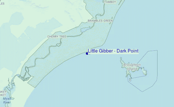 mappa di localizzazione di Little Gibber - Dark Point