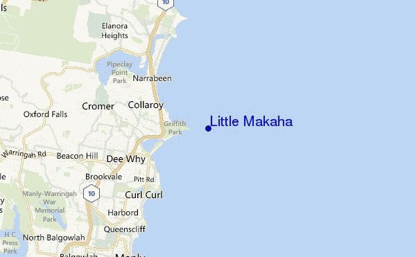 mappa di localizzazione di Little Makaha