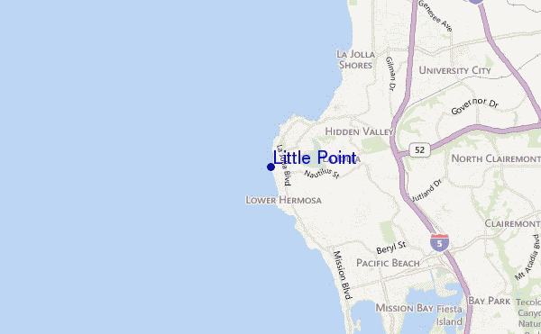 mappa di localizzazione di Little Point