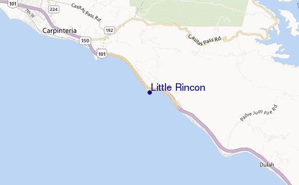 mappa di localizzazione di Little Rincon